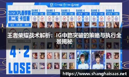 王者荣耀战术解析：IG中路突破的策略与执行全景揭秘